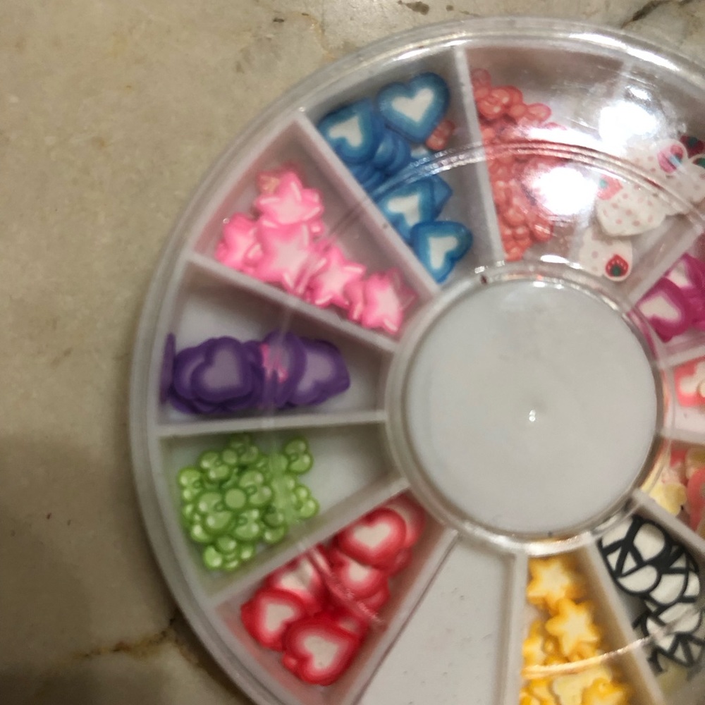 New 3D Polymer DIY nail art in a wheel sticker decoration